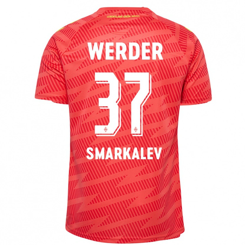 Danxen Herren Stefan Smarkalev #37 Trikot Rot Gelb Torwarttrikot 2025/26 Schweiz