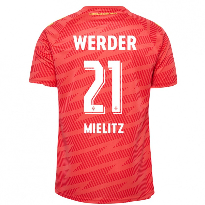 Danxen Herren Sebastian Mielitz #21 Trikot Rot Gelb Torwarttrikot 2025/26 Schweiz
