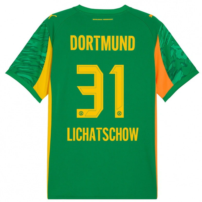 Danxen Herren Deniese Lichatschow #31 Trikot Grün Orange Torwarttrikot 2025/26 Schweiz