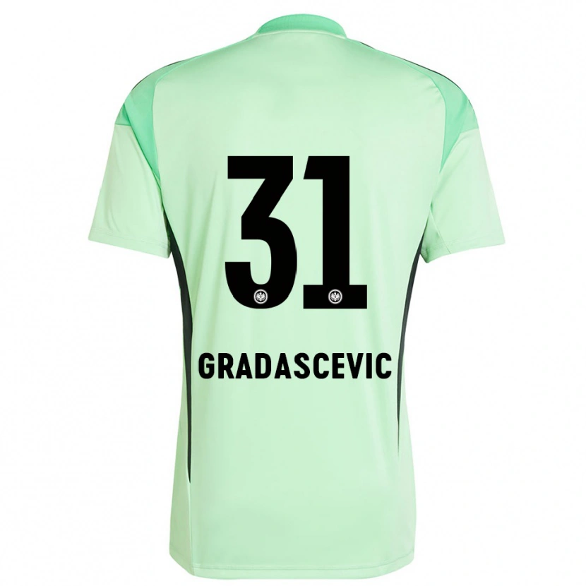 Danxen Herren Meris Gradascevic #31 Trikot Hellgrün Schwarz Torwarttrikot 2025/26 Schweiz