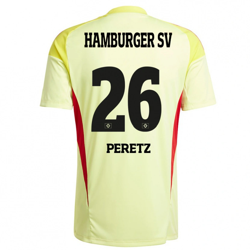 Danxen Herren Daniel Peretz #26 Trikot Gelb Schwarz Rot Torwarttrikot 2025/26 Schweiz