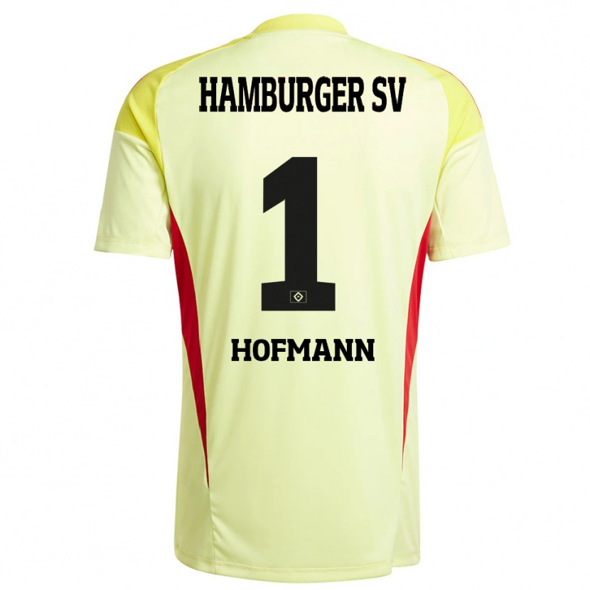 Danxen Herren Tobias Hofmann #1 Trikot Gelb Schwarz Rot Torwarttrikot 2025/26 Schweiz