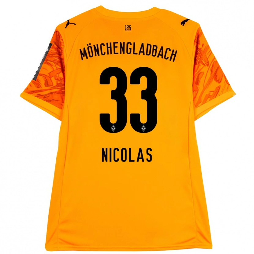 Danxen Herren Moritz Nicolas #33 Trikot Orange Gelb Schwarz Torwarttrikot 2025/26 Schweiz