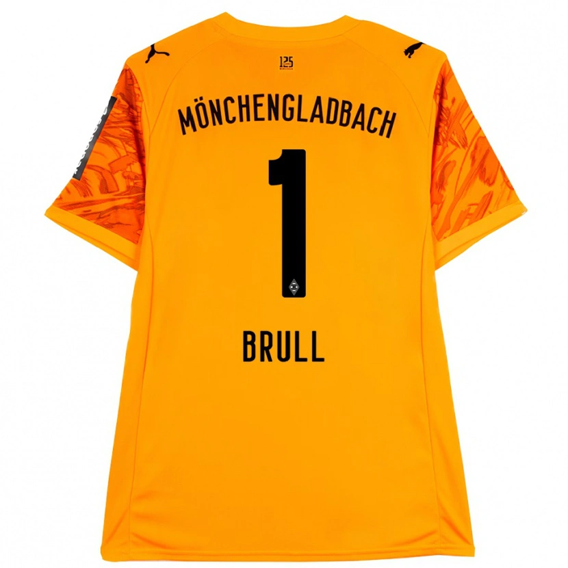 Danxen Herren Maximilian Brüll #1 Trikot Orange Gelb Schwarz Torwarttrikot 2025/26 Schweiz