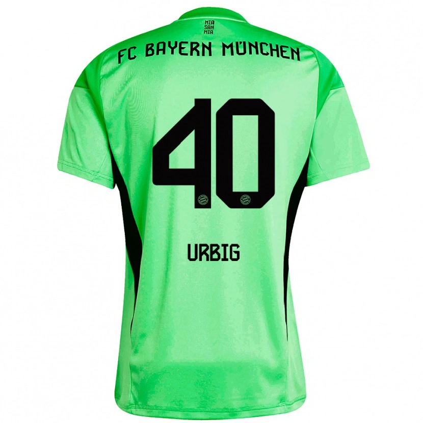 Danxen Herren Jonas Urbig #40 Trikot Mittel Frühlingsgrün Torwarttrikot 2025/26 Schweiz