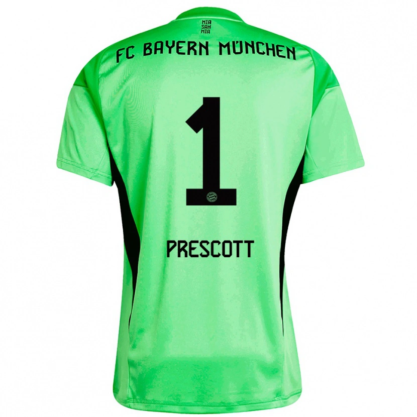 Danxen Herren Leonard Prescott #1 Trikot Mittel Frühlingsgrün Torwarttrikot 2025/26 Schweiz