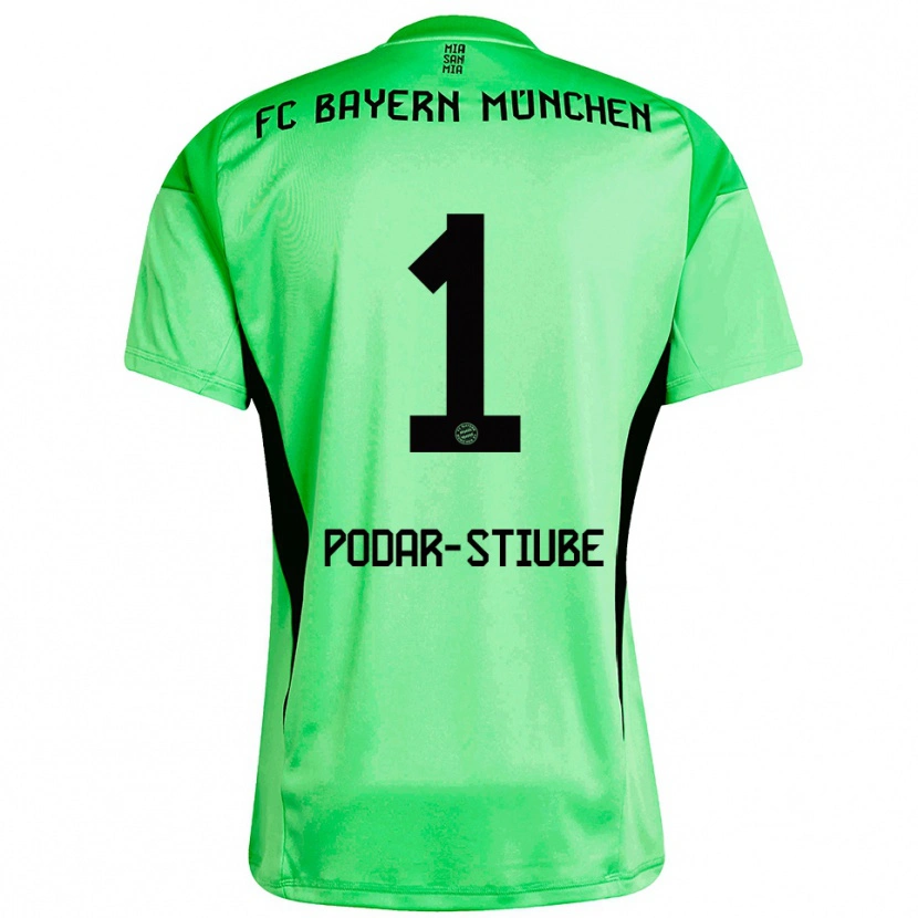 Danxen Herren David Podar-Stiube #1 Trikot Mittel Frühlingsgrün Torwarttrikot 2025/26 Schweiz