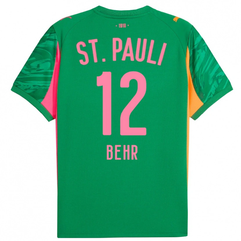 Danxen Herren Juri Behr #12 Trikot Grün Orange Pink Torwarttrikot 2025/26 Schweiz