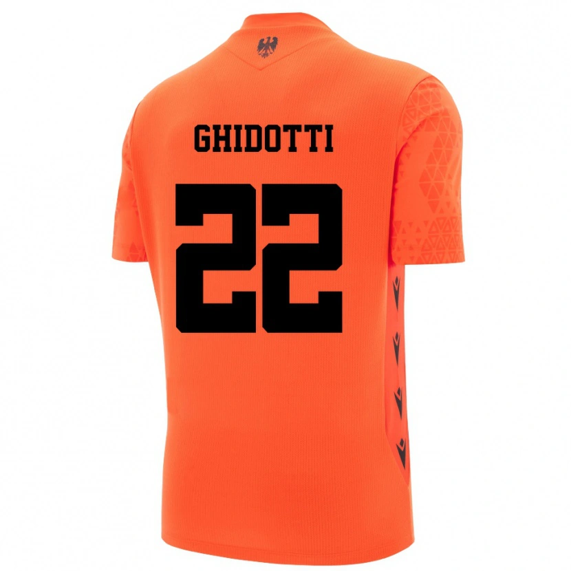 Danxen Herren Simone Ghidotti #22 Trikot Dunkles Orange Schwarz Torwarttrikot 2025/26 Schweiz