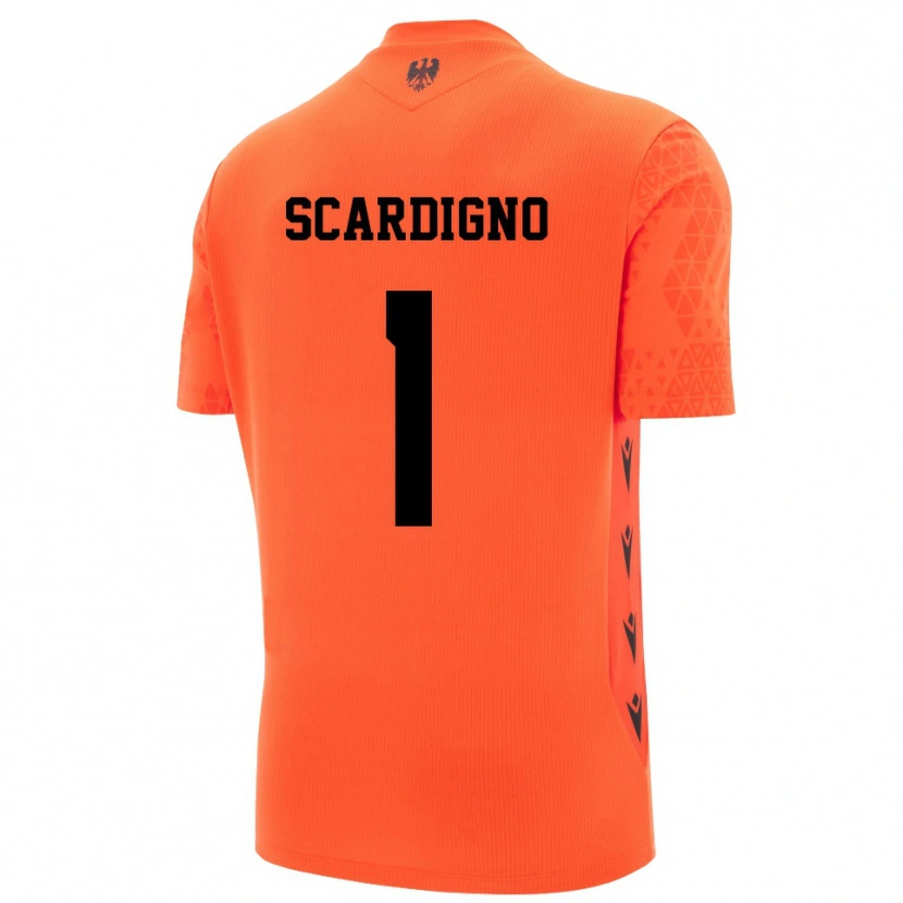 Danxen Herren Nicholas Scardigno #1 Trikot Dunkles Orange Schwarz Torwarttrikot 2025/26 Schweiz