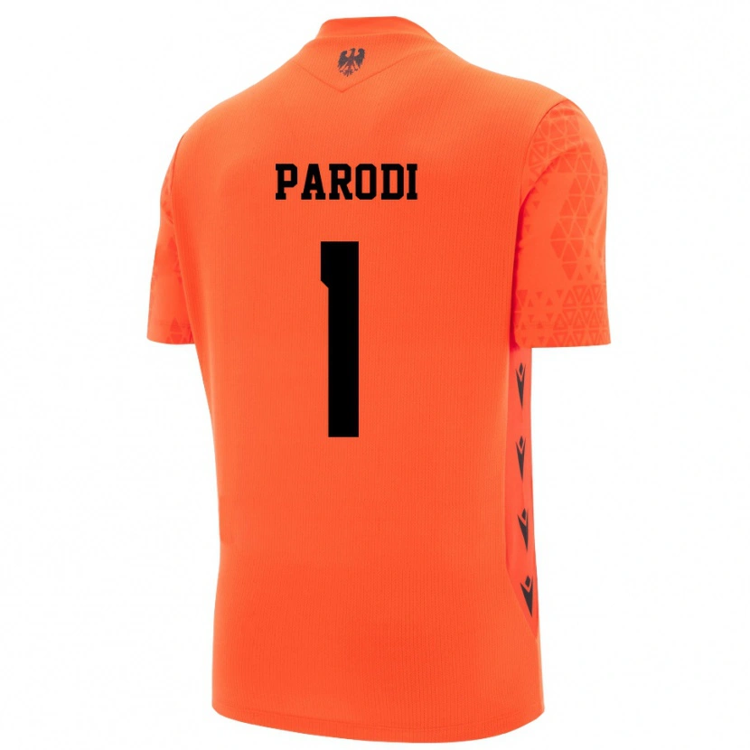 Danxen Herren Alessio Parodi #1 Trikot Dunkles Orange Schwarz Torwarttrikot 2025/26 Schweiz