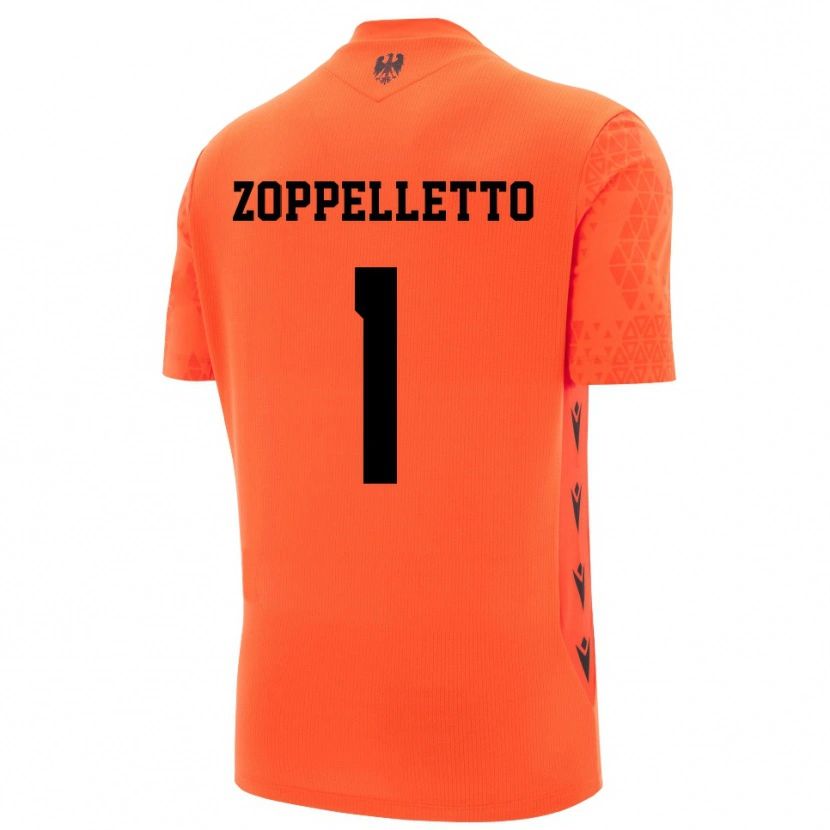 Danxen Herren David Zoppelletto #1 Trikot Dunkles Orange Schwarz Torwarttrikot 2025/26 Schweiz