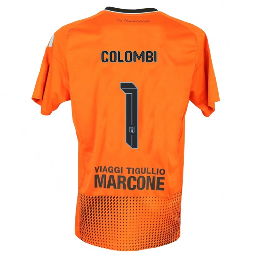 Danxen Herren Simone Colombi #1 Trikot Dunkles Orange Blau Torwarttrikot 2025/26 Schweiz