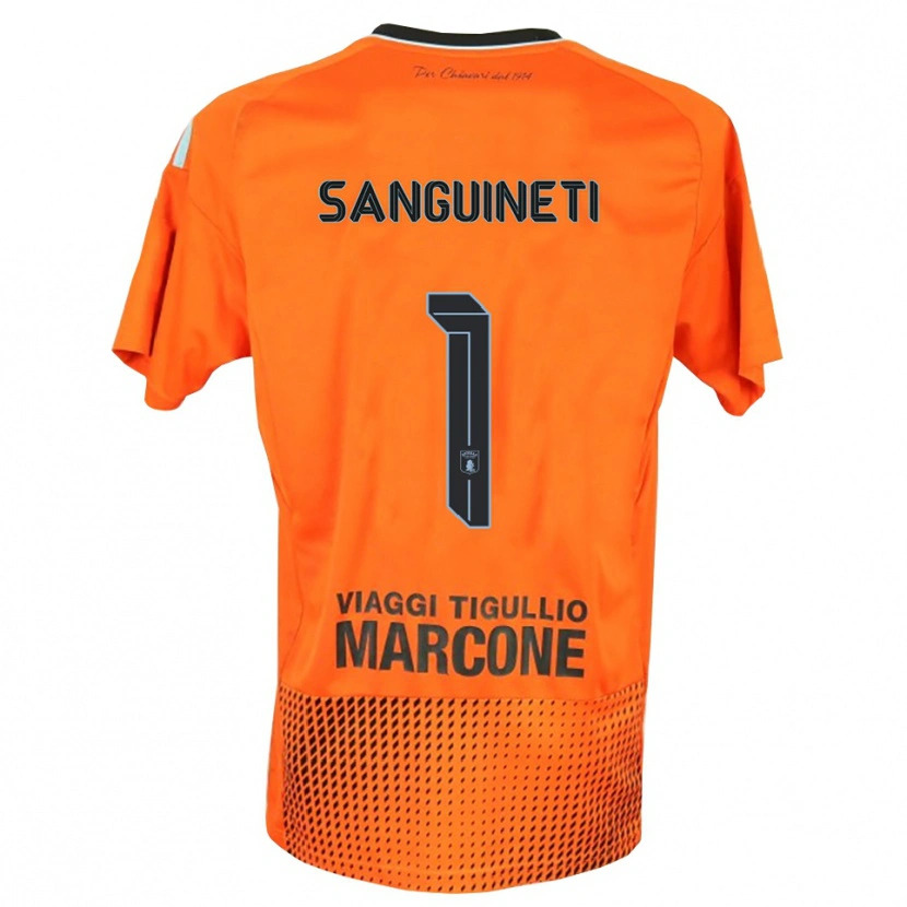 Danxen Herren Michele Sanguineti #1 Trikot Dunkles Orange Blau Torwarttrikot 2025/26 Schweiz