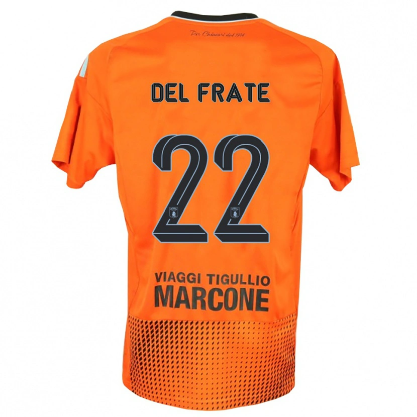 Danxen Herren Federico Del Frate #22 Trikot Dunkles Orange Blau Torwarttrikot 2025/26 Schweiz