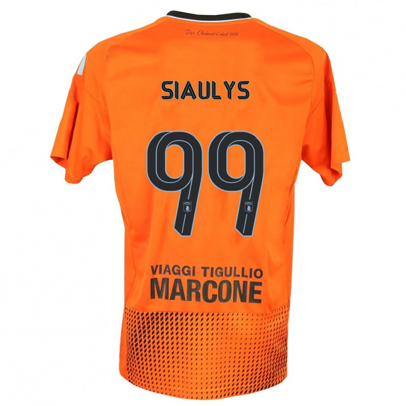 Danxen Herren Ovidijus Siaulys #99 Trikot Dunkles Orange Blau Torwarttrikot 2025/26 Schweiz