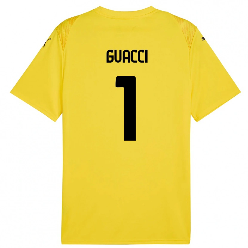 Danxen Herren Marco Guacci #1 Trikot Gelb Schwarz Torwarttrikot 2025/26 Schweiz
