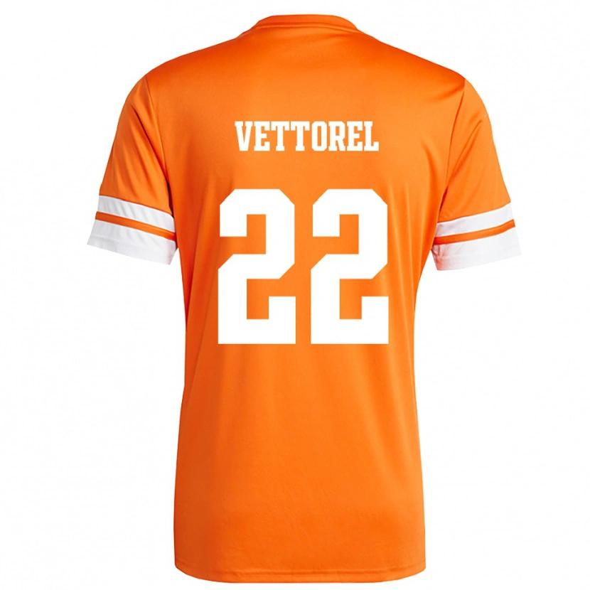 Danxen Herren Thomas Vettorel #22 Trikot Orange Weiß Torwarttrikot 2025/26 Schweiz
