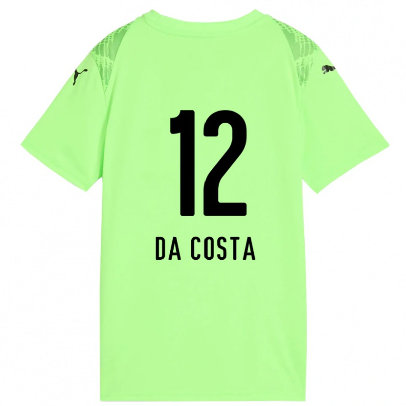 Danxen Herren Paulo da Costa #12 Trikot Blasses Grün Schwarz Torwarttrikot 2025/26 Schweiz