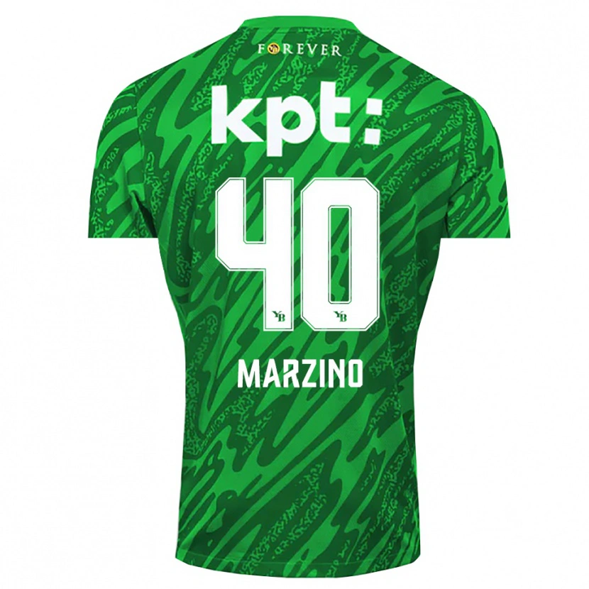 Danxen Herren Dario Marzino #40 Trikot Grün Weiß Torwarttrikot 2025/26 Schweiz