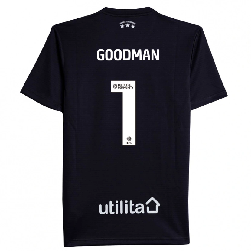 Danxen Herren Owen Goodman #1 Trikot Schwarz Weiß Torwarttrikot 2025/26 Schweiz