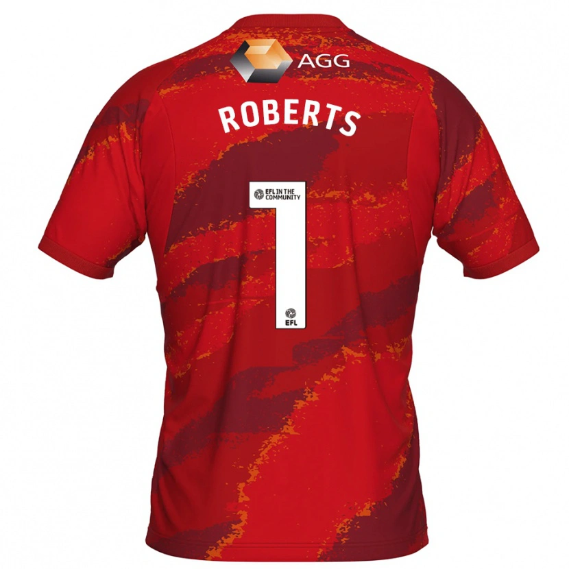 Danxen Herren Liam Roberts #1 Trikot Rot Weiß Torwarttrikot 2025/26 Schweiz