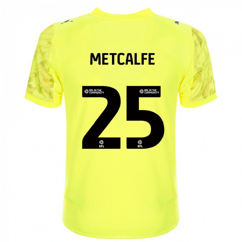 Danxen Herren Max Metcalfe #25 Trikot Gelb Schwarz Torwarttrikot 2025/26 Schweiz