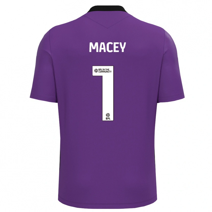 Danxen Herren Matt Macey #1 Trikot Violett Weiß Torwarttrikot 2025/26 Schweiz