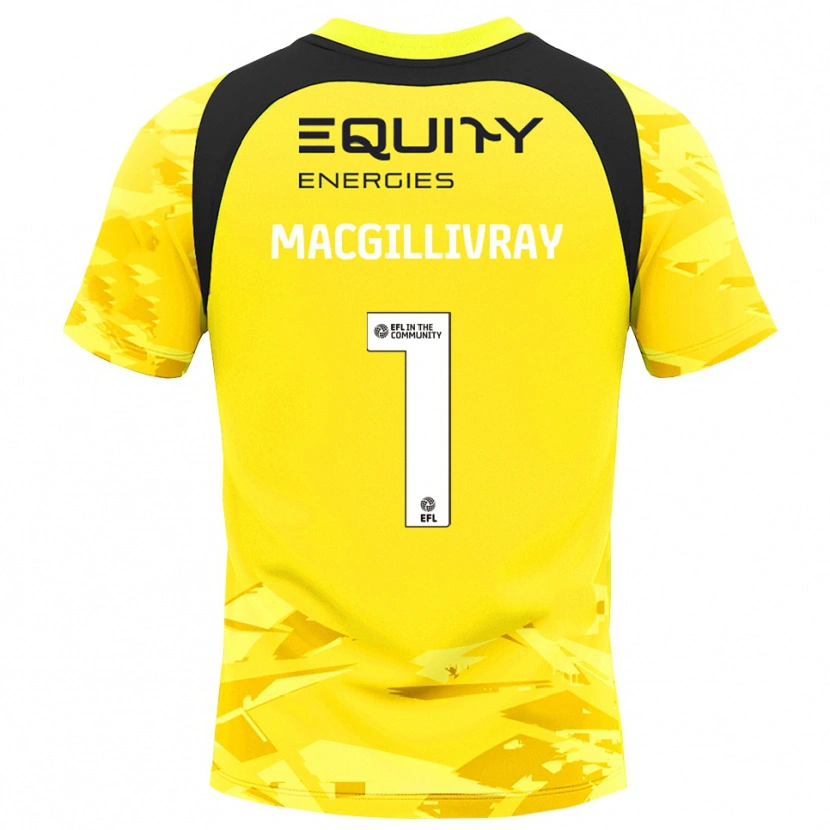 Danxen Herren Craig MacGillivray #1 Trikot Hellgelb Glack Torwarttrikot 2025/26 Schweiz