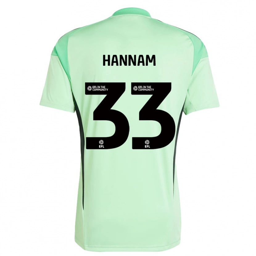 Danxen Herren Shawna Hannam #33 Trikot Hellgrün Schwarz Torwarttrikot 2025/26 Schweiz