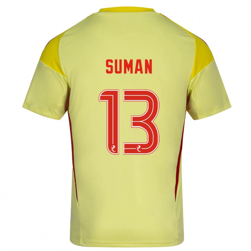 Danxen Herren Nick Suman #13 Trikot Gelb Rot Torwarttrikot 2025/26 Schweiz
