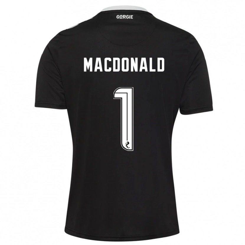 Danxen Herren Jamie MacDonald #1 Trikot Schwarz Bordeaux Torwarttrikot 2025/26 Schweiz