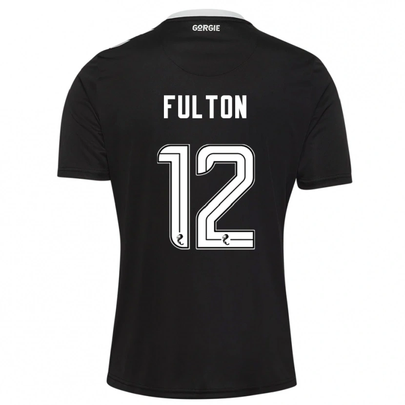 Danxen Herren Ryan Fulton #12 Trikot Schwarz Bordeaux Torwarttrikot 2025/26 Schweiz