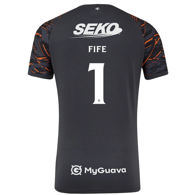 Danxen Herren Jenna Fife #1 Trikot Dunkelgrau Torwarttrikot 2025/26 Schweiz