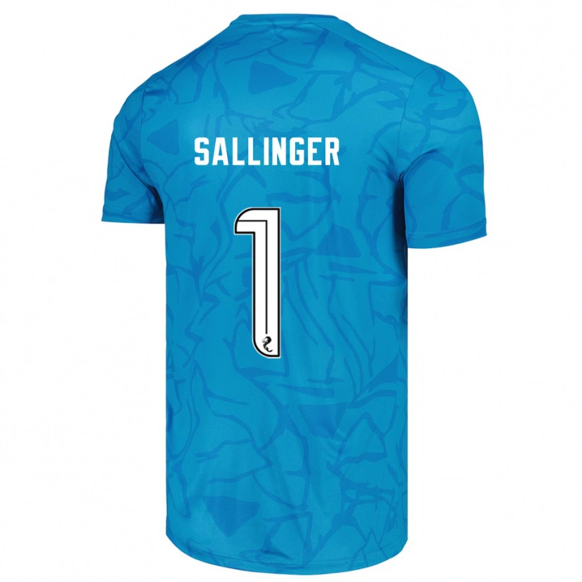 Danxen Herren Raphael Sallinger #1 Trikot Blau Weiß Torwarttrikot 2025/26 Schweiz