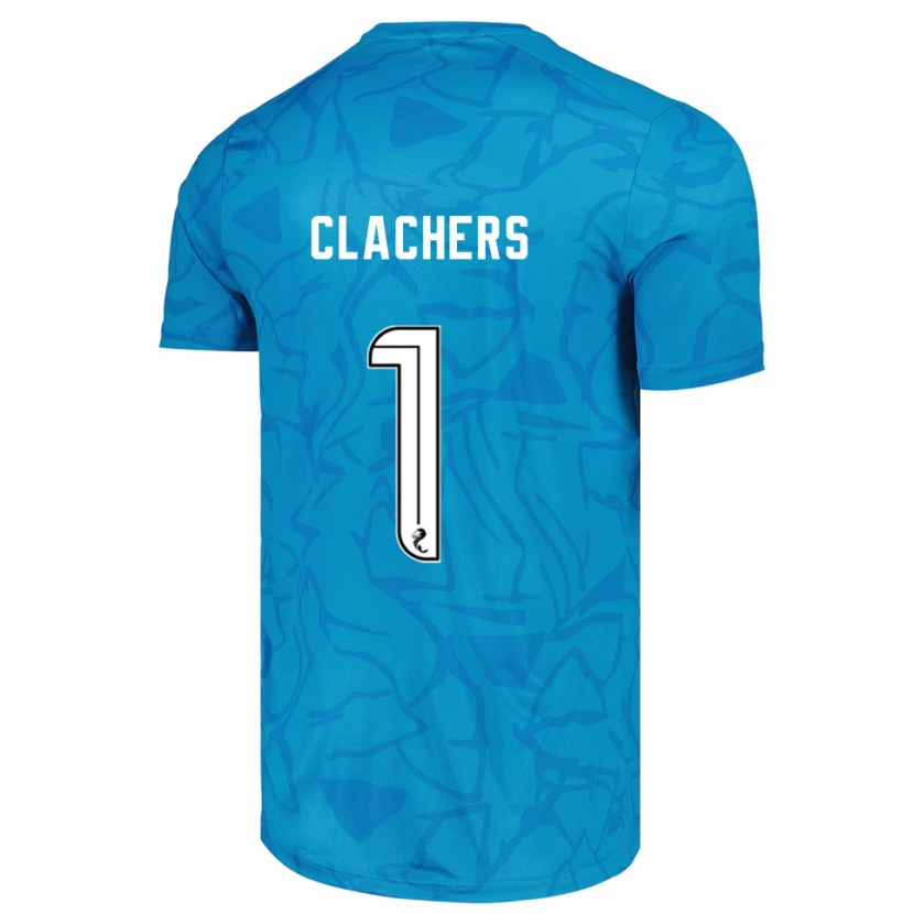 Danxen Herren Erin Clachers #1 Trikot Blau Weiß Torwarttrikot 2025/26 Schweiz