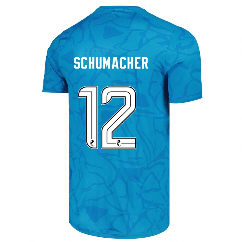 Danxen Herren Noa Schumacher #12 Trikot Blau Weiß Torwarttrikot 2025/26 Schweiz