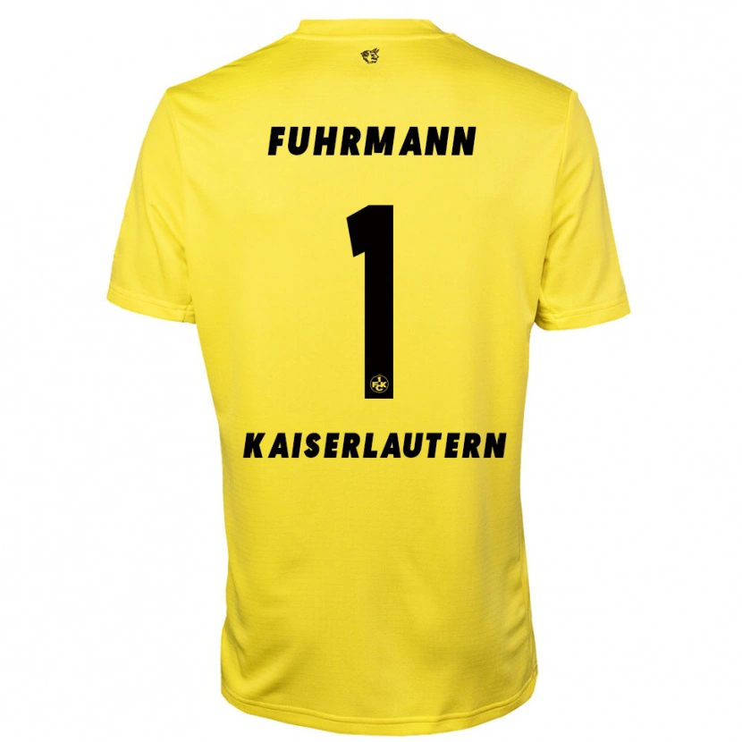 Danxen Herren Lasse Fuhrmann #1 Trikot Gelb Schwarz Torwarttrikot 2025/26 Schweiz