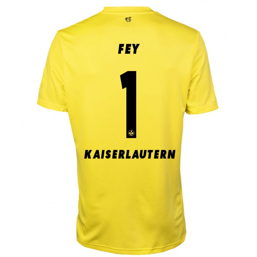 Danxen Herren Tyler Fey #1 Trikot Gelb Schwarz Torwarttrikot 2025/26 Schweiz