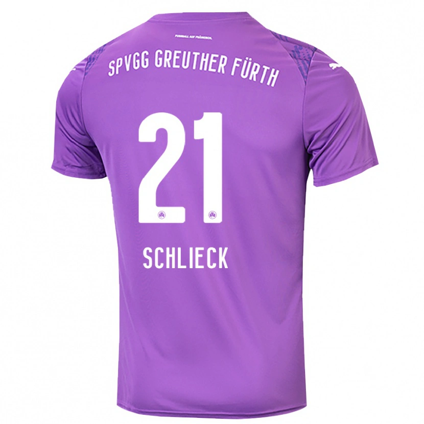 Danxen Herren Timo Schlieck #21 Trikot Lila Weiß Torwarttrikot 2025/26 Schweiz