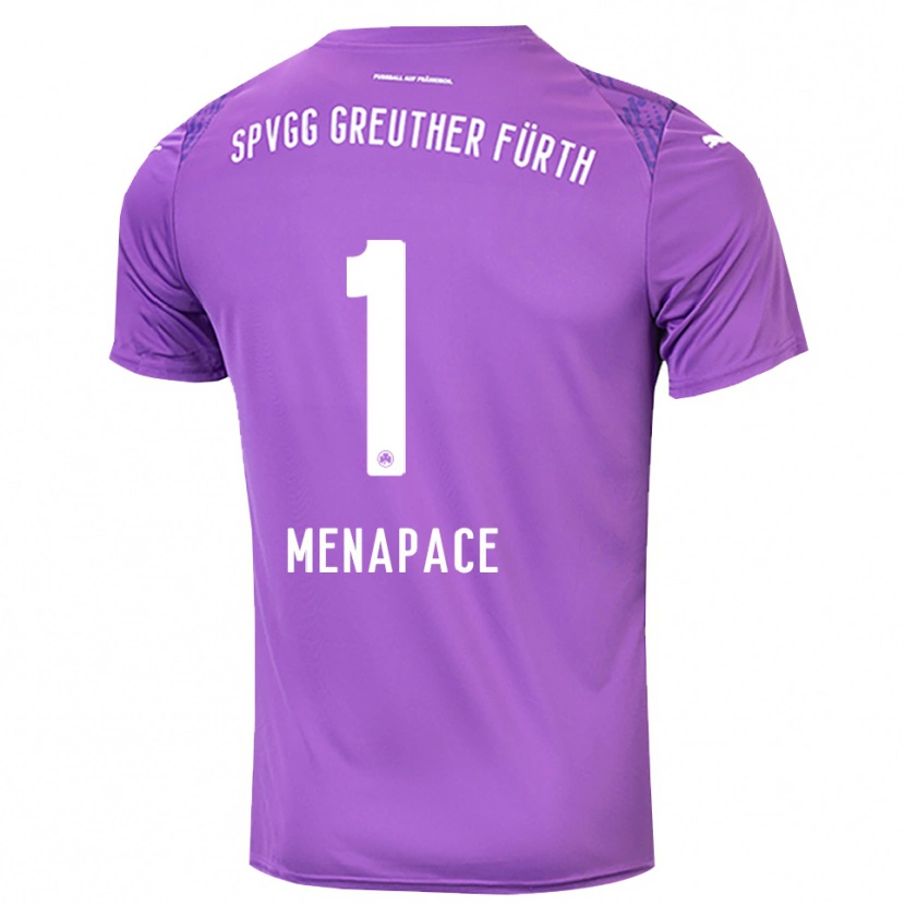 Danxen Herren Theo Menapace #1 Trikot Lila Weiß Torwarttrikot 2025/26 Schweiz