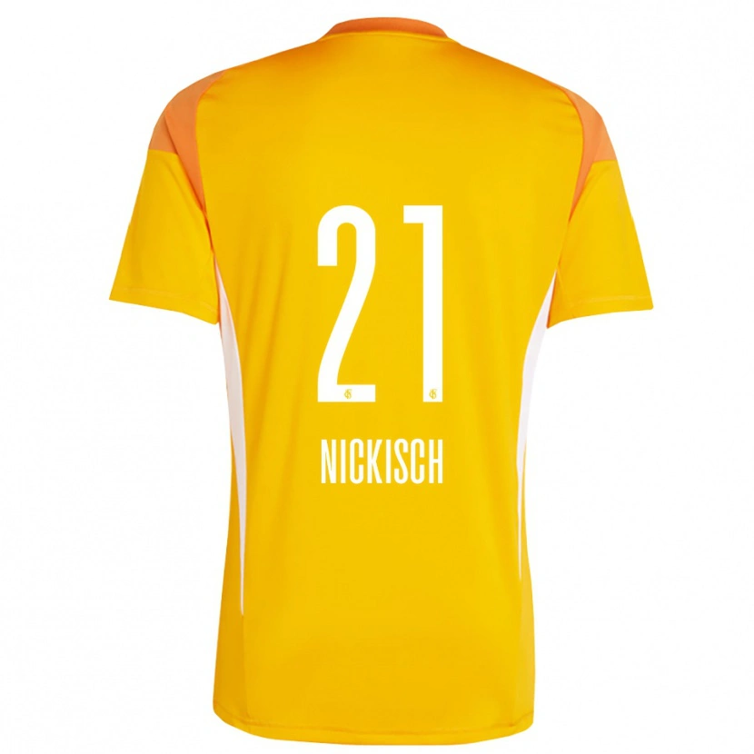 Danxen Herren Jonas Nickisch #21 Trikot Gelb Orange Torwarttrikot 2025/26 Schweiz