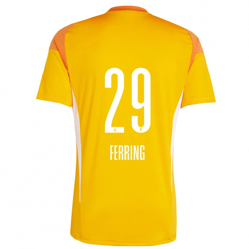 Danxen Herren Johannes Ferring #29 Trikot Gelb Orange Torwarttrikot 2025/26 Schweiz