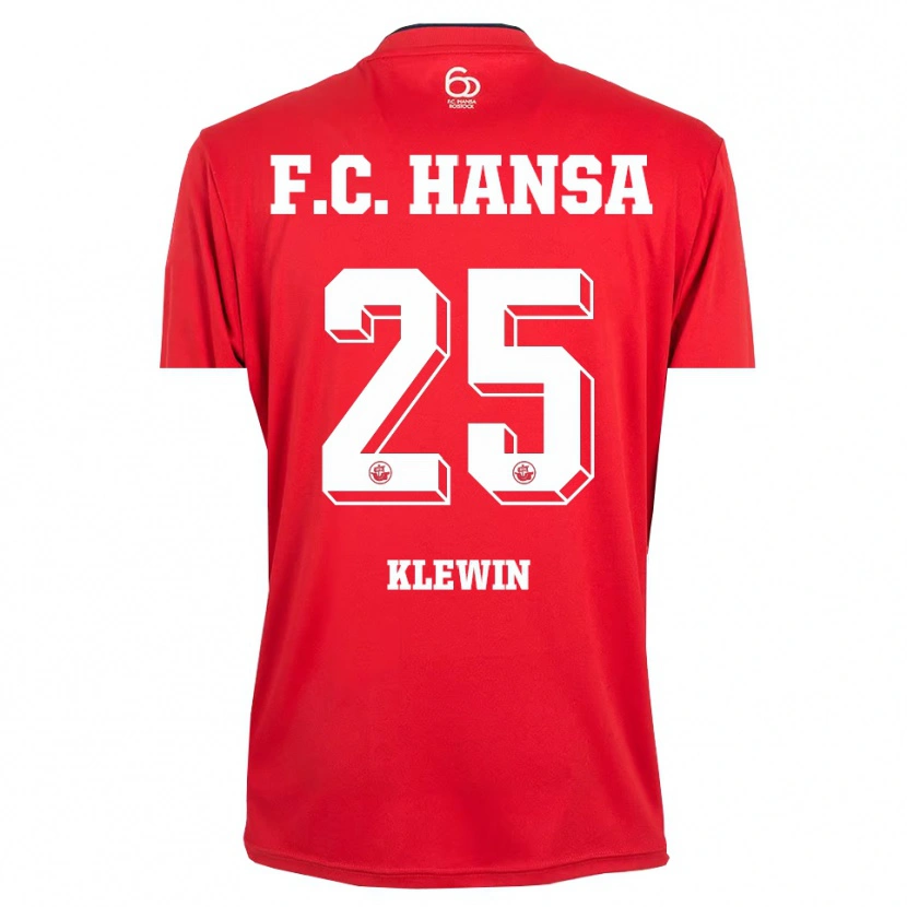 Danxen Herren Philipp Klewin #25 Trikot Rot Weiß Torwarttrikot 2025/26 Schweiz