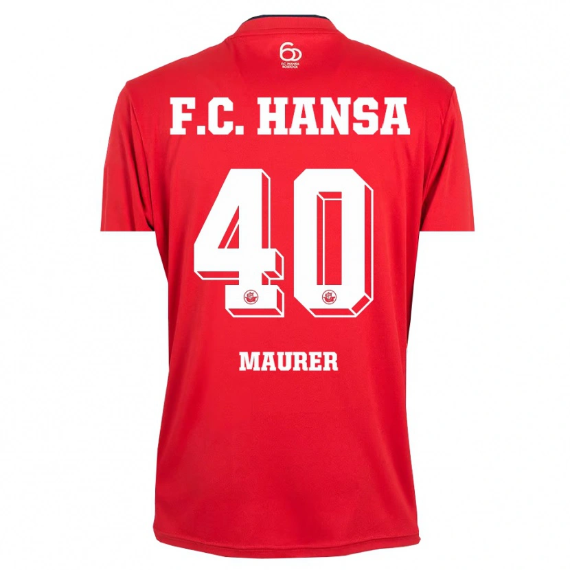 Danxen Herren Erik Maurer #40 Trikot Rot Weiß Torwarttrikot 2025/26 Schweiz