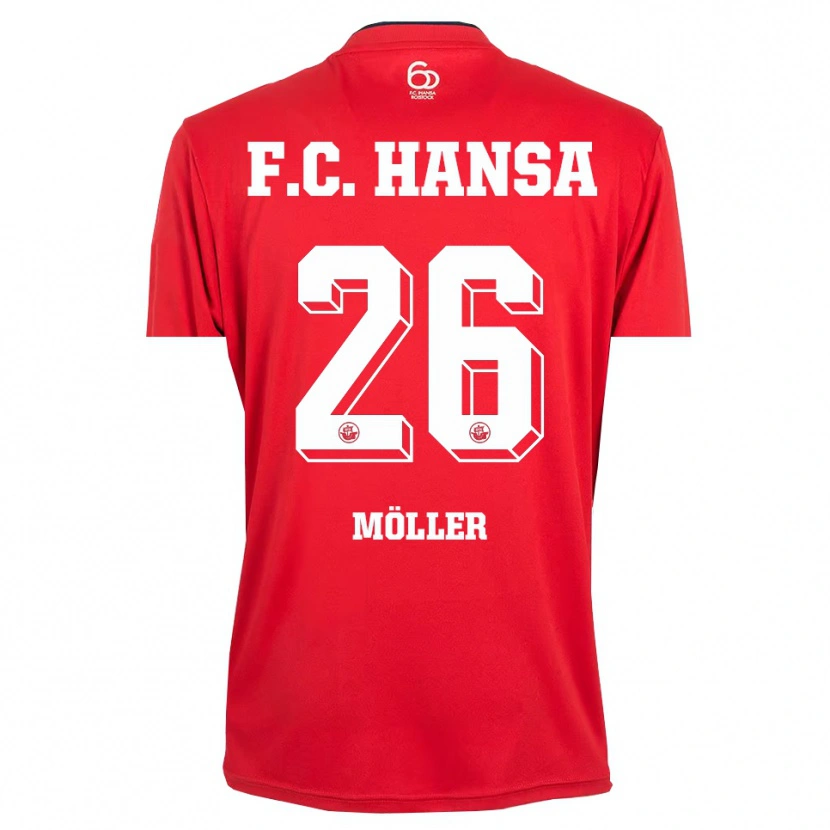 Danxen Herren Andreas Möller #26 Trikot Rot Weiß Torwarttrikot 2025/26 Schweiz
