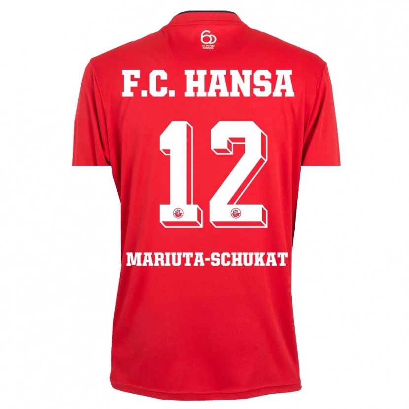 Danxen Herren Lara Mariuta-Schukat #12 Trikot Rot Weiß Torwarttrikot 2025/26 Schweiz
