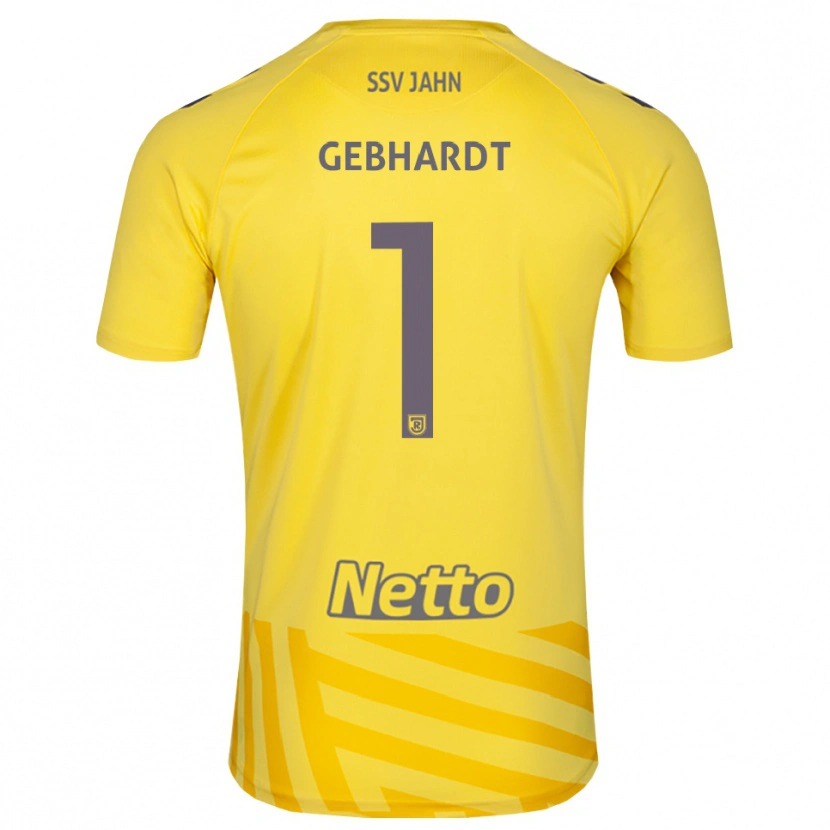Danxen Herren Felix Gebhardt #1 Trikot Gelb Grau Torwarttrikot 2025/26 Schweiz