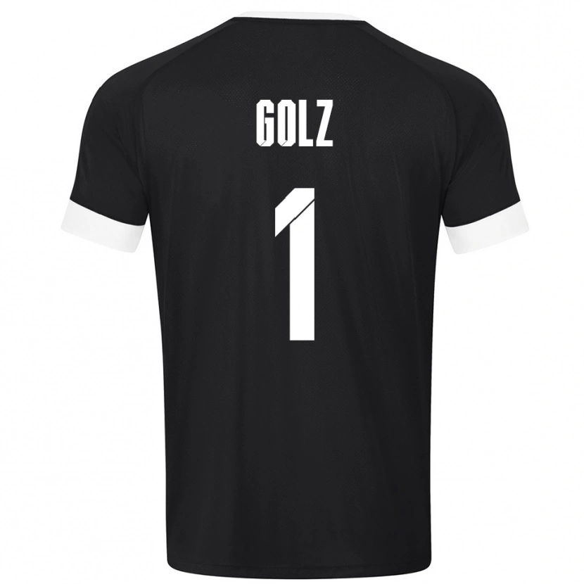 Danxen Herren Jakob Golz #1 Trikot Schwarz Weiß Torwarttrikot 2025/26 Schweiz