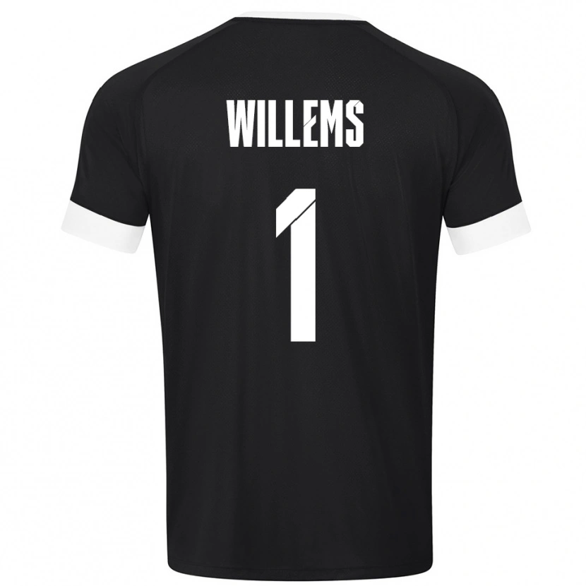 Danxen Herren Leon Willems #1 Trikot Schwarz Weiß Torwarttrikot 2025/26 Schweiz